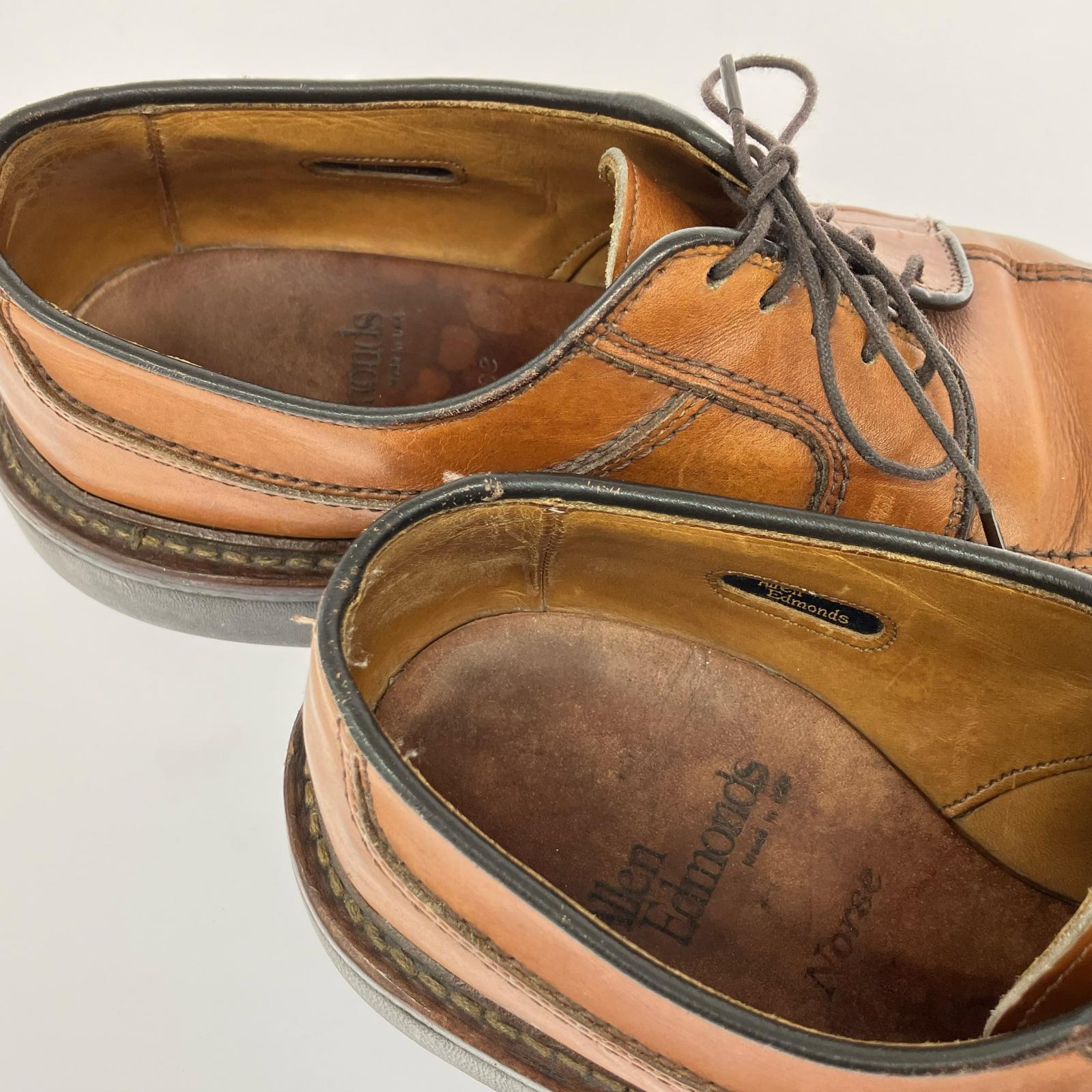 シューズ Allen Edmonds Norse スプリットトゥ レザーシューズ（7D) ブラウン ブラウン