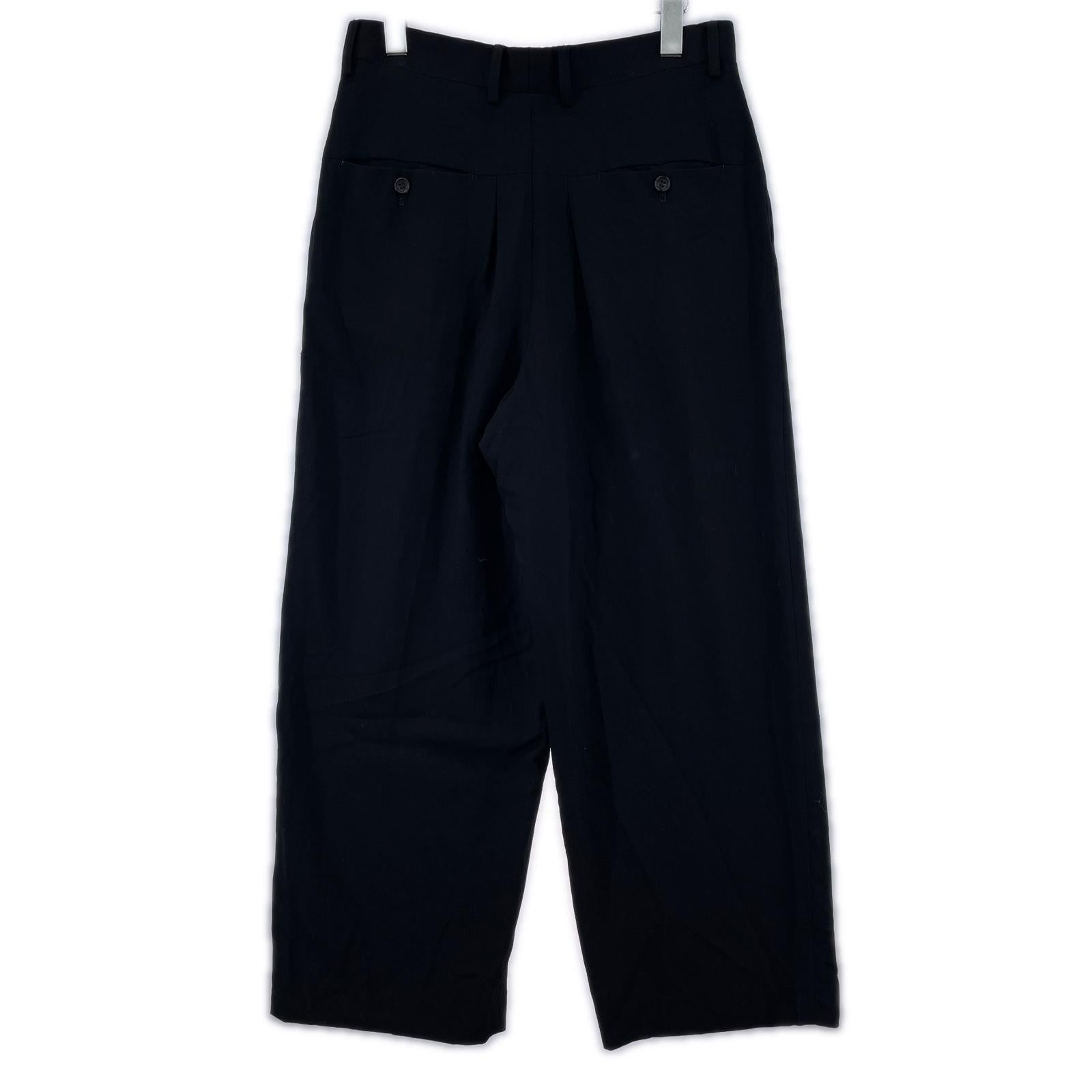 パンツ ツータックウールパンツ BLK 1 ブラック