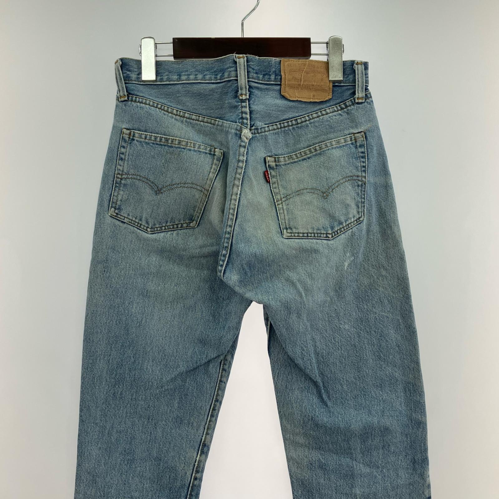 デニムパンツ 501 66後期 USA製 刻印6 エルパソ工場 ブルー