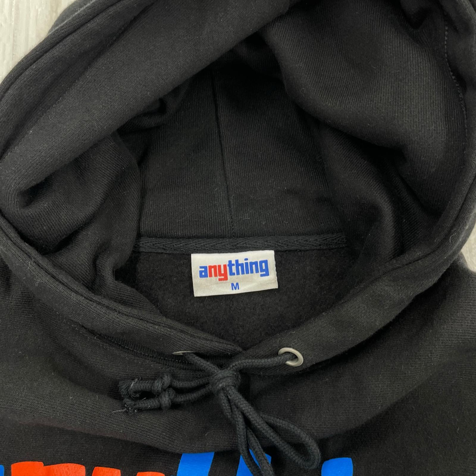 パーカー anything ロゴパーカー/M/SPEEDBALL LOGO M ブラック
