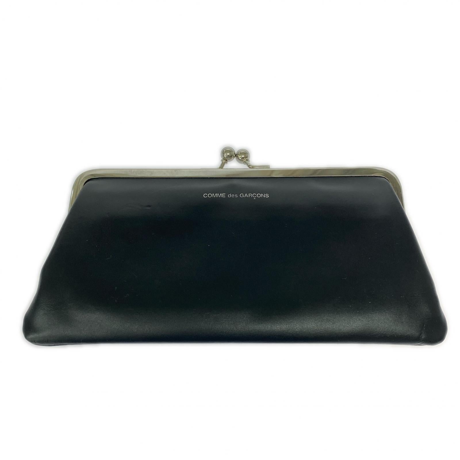 長財布 COMME des GARCONS KISS CLASP がま口財布 ブラック