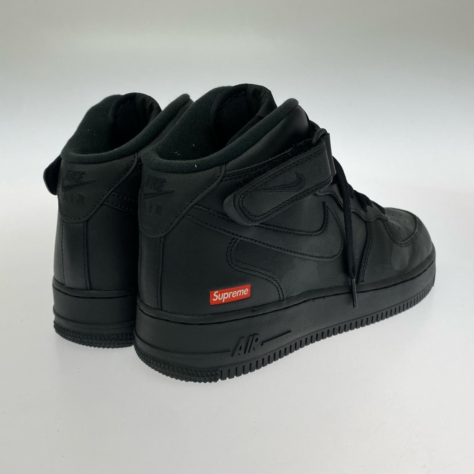 スニーカー FZ8784-001/SUPREME AF1 MID/黒/27.5 27.5cm (US9 1/2 UK9 EU45) ブラック