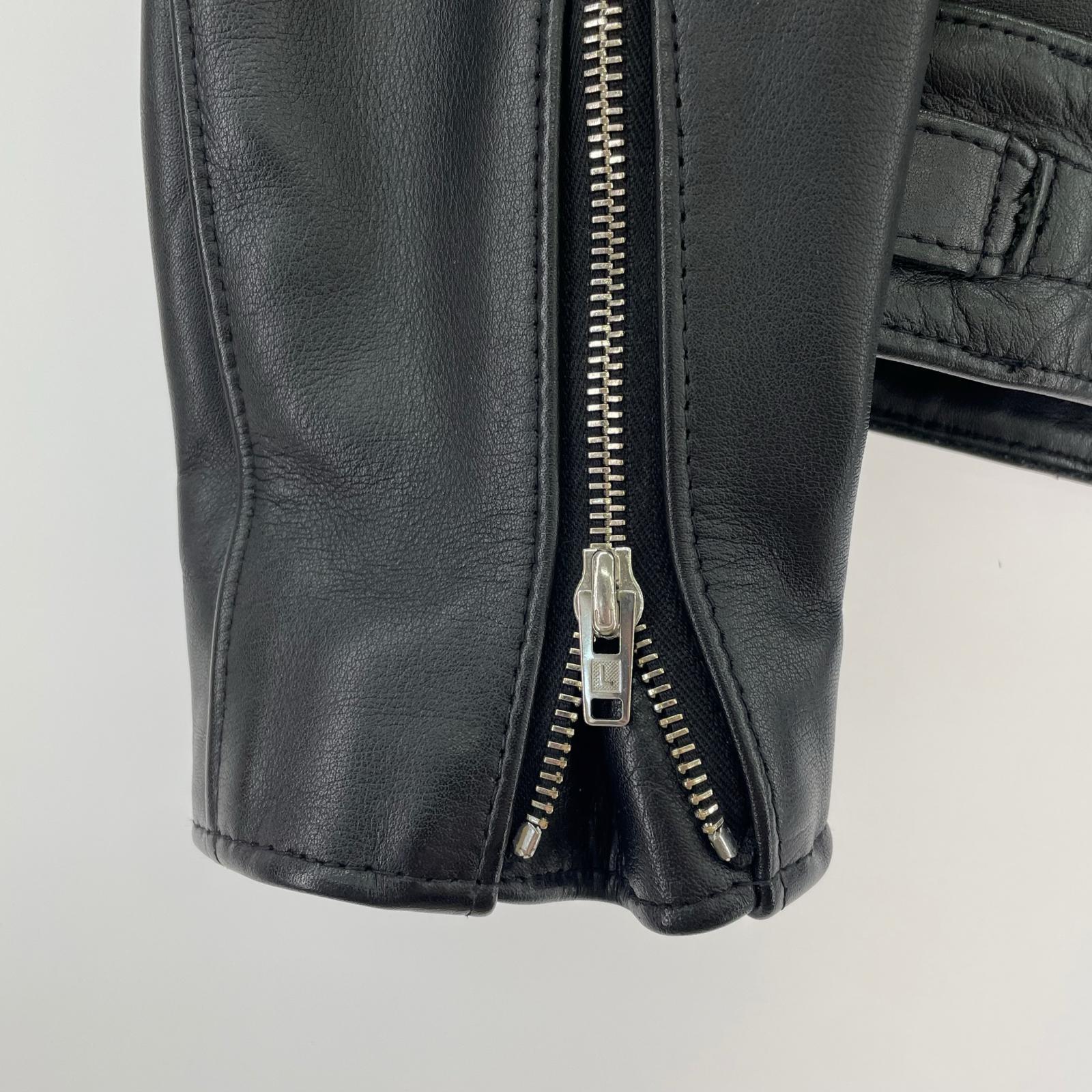 ライダースジャケット CYCLONE RIDERS JACKET REAL HIDE 38 ブラック