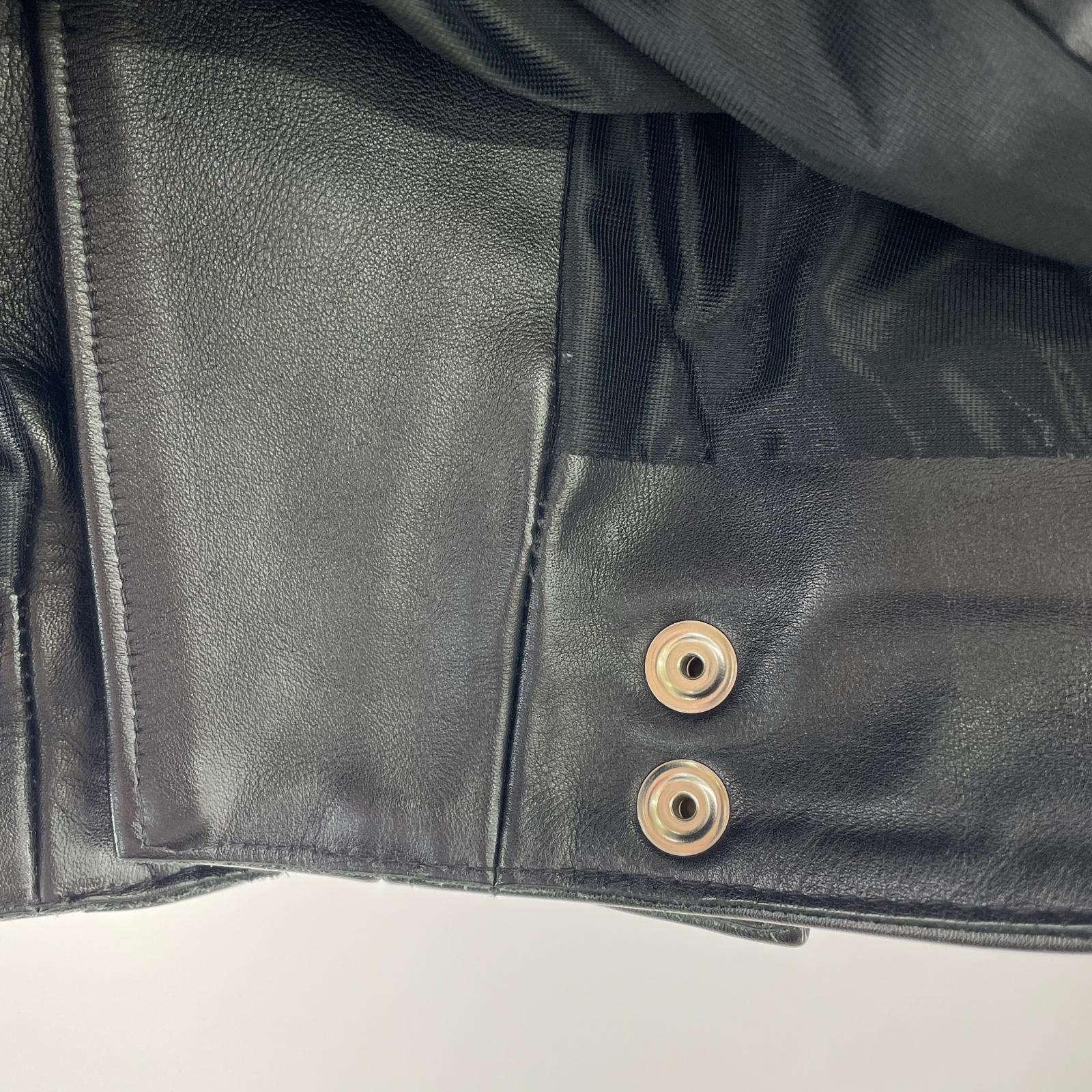 ライダースジャケット CYCLONE RIDERS JACKET REAL HIDE 38 ブラック