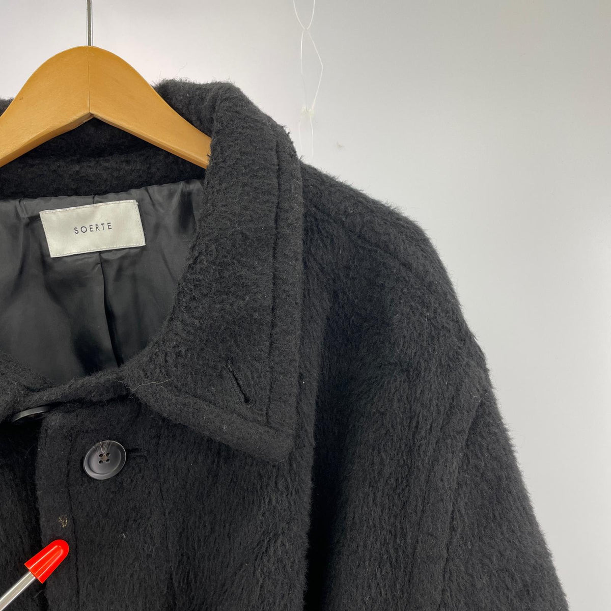 ジャケット SOERTE ﾛﾝｸﾞｺｰﾄ 1 BLK 1 ブラック