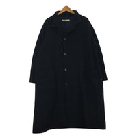 ジャケット SUSURI 23AW アルパカ ウール ブレンドトゥーループコート 1 ブラック