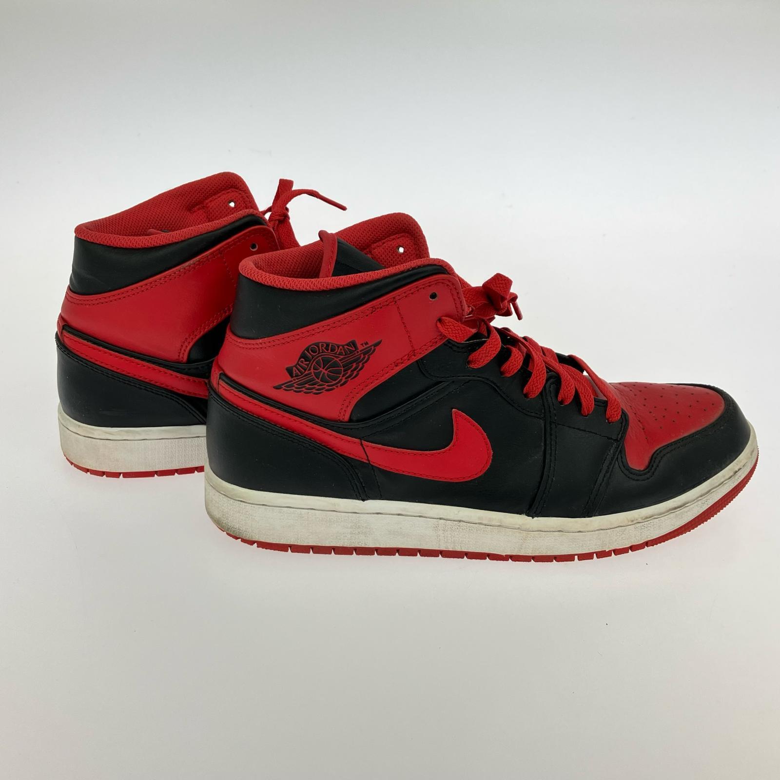 スニーカー AIR JORDAN 1 MID BLK RED DQ8426-060 (27.0) 27cm (US9 UK8 1/2 EU44)