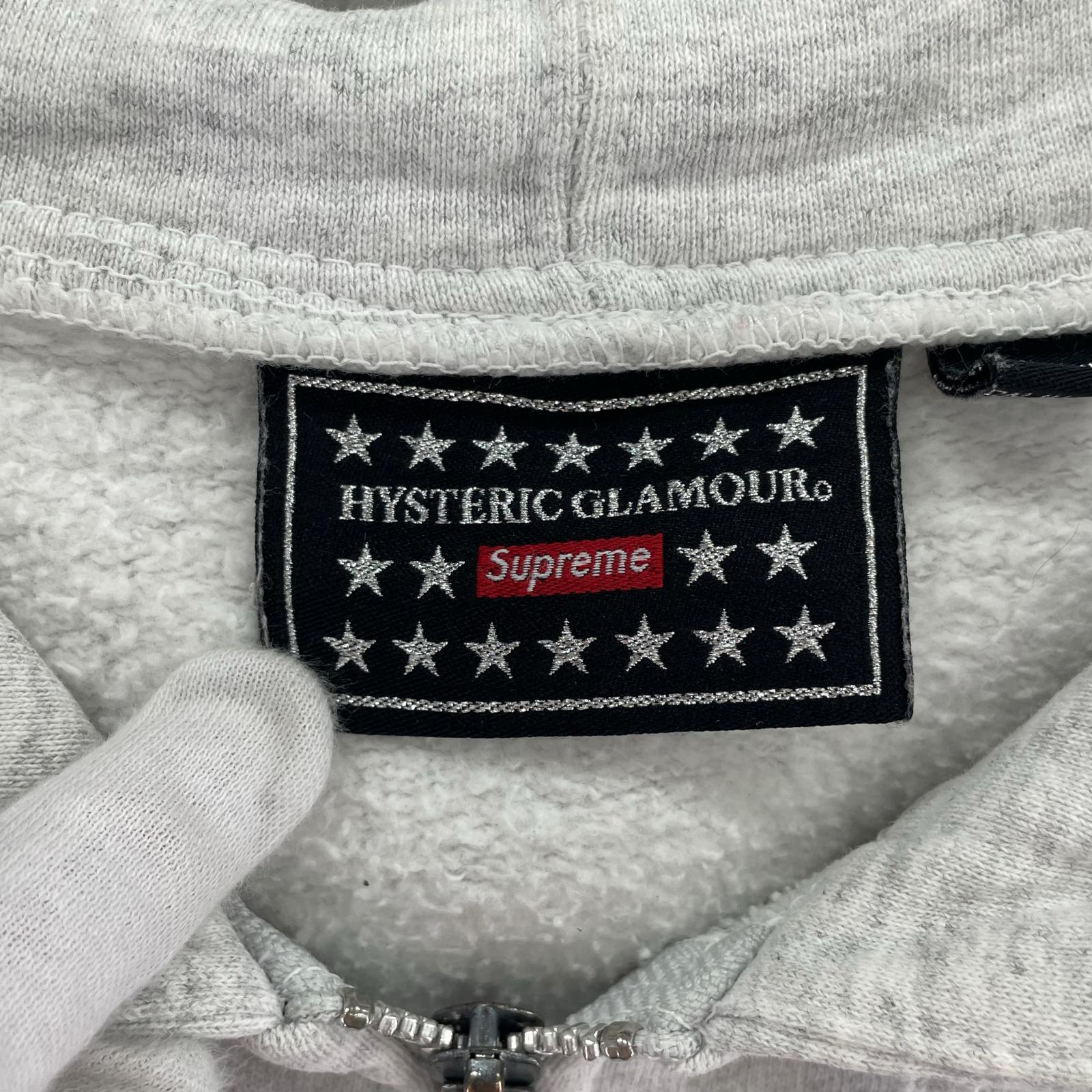 パーカー Supreme×HYSTERIC GLAMOUR 21SS Zip Up Hooded Sweatshirt Ash Grey L L グレー