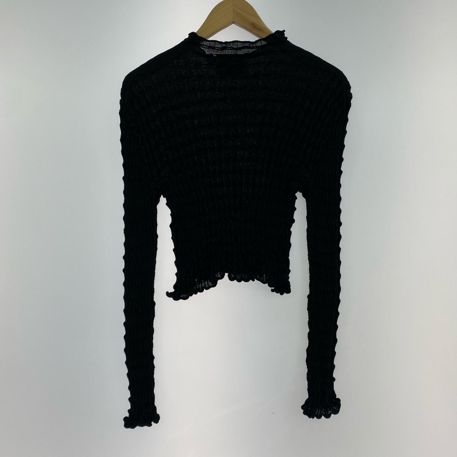 長袖Ｔシャツ rus Hagu sweater blk S ブラック
