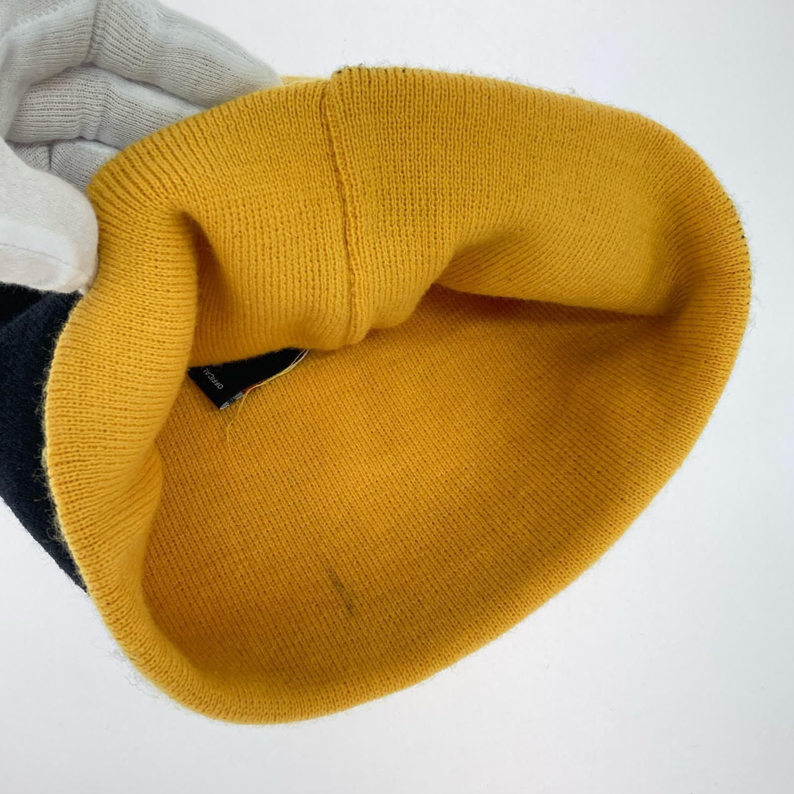 ニットキャップ ×umbro ビーニー 黄黒