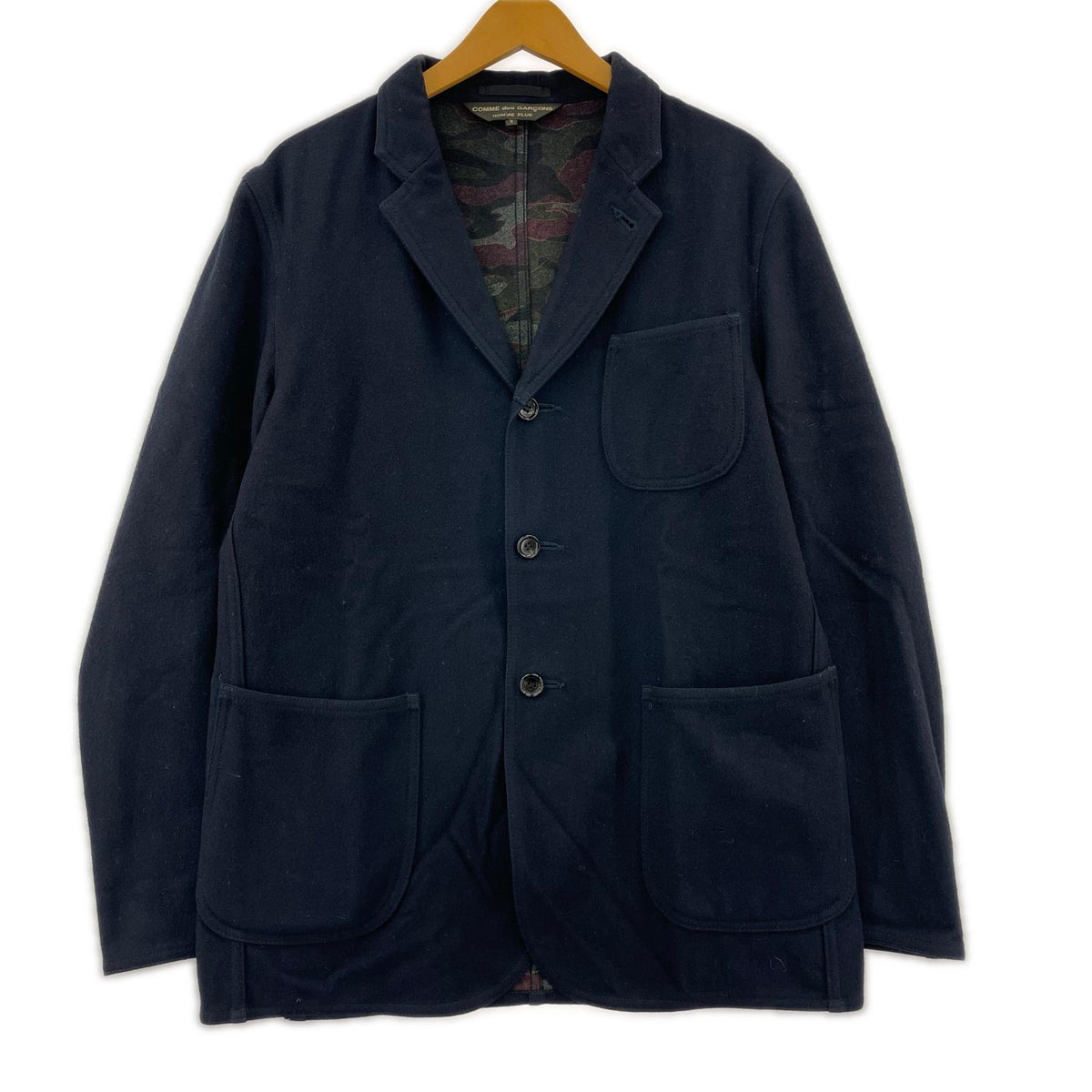 テーラードジャケット 03AW HOMME PLUS ウールテーラードジャケット S ネイビー S ネイビー