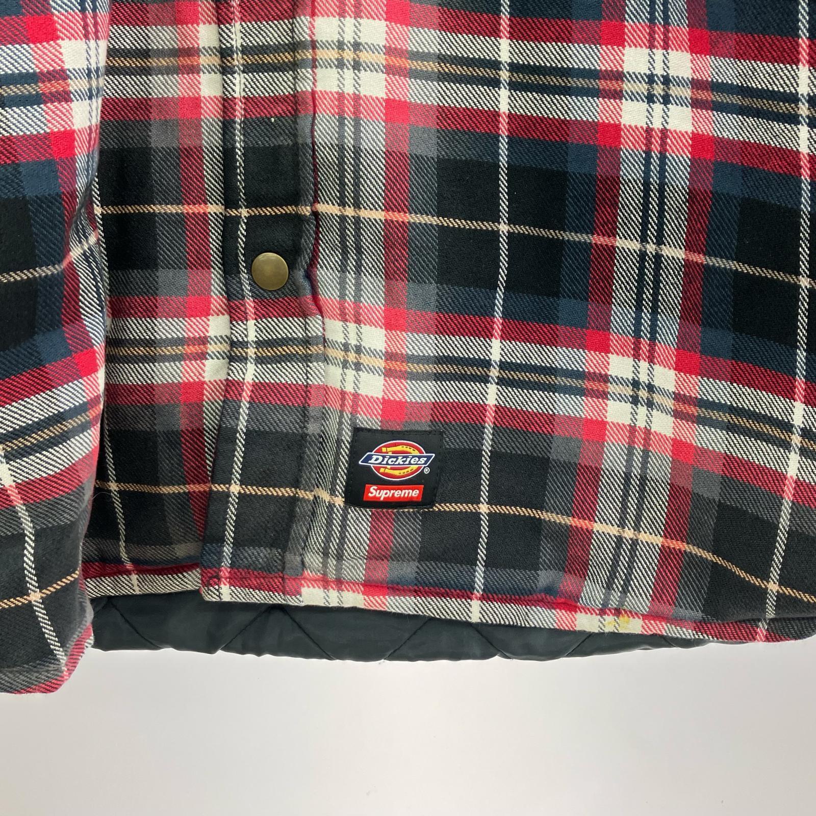 ジャケット Lined Zip Up Hooded Flannel Shirt (XL) 赤 レッド
