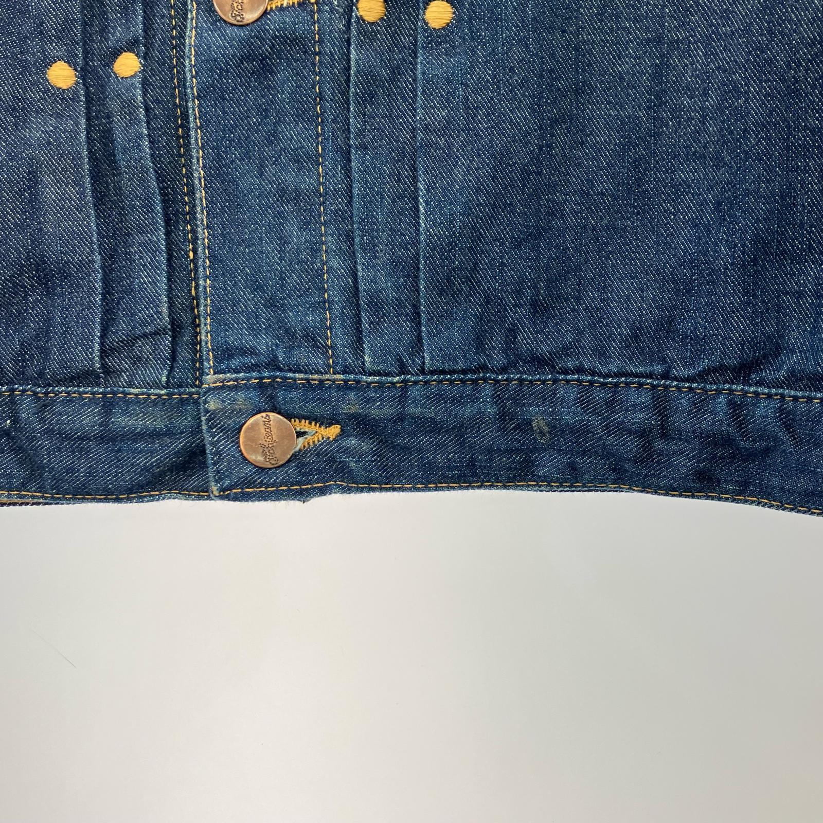 デニムジャケット TCB JEANS Hard Working Cat Hero Jacket ブルー