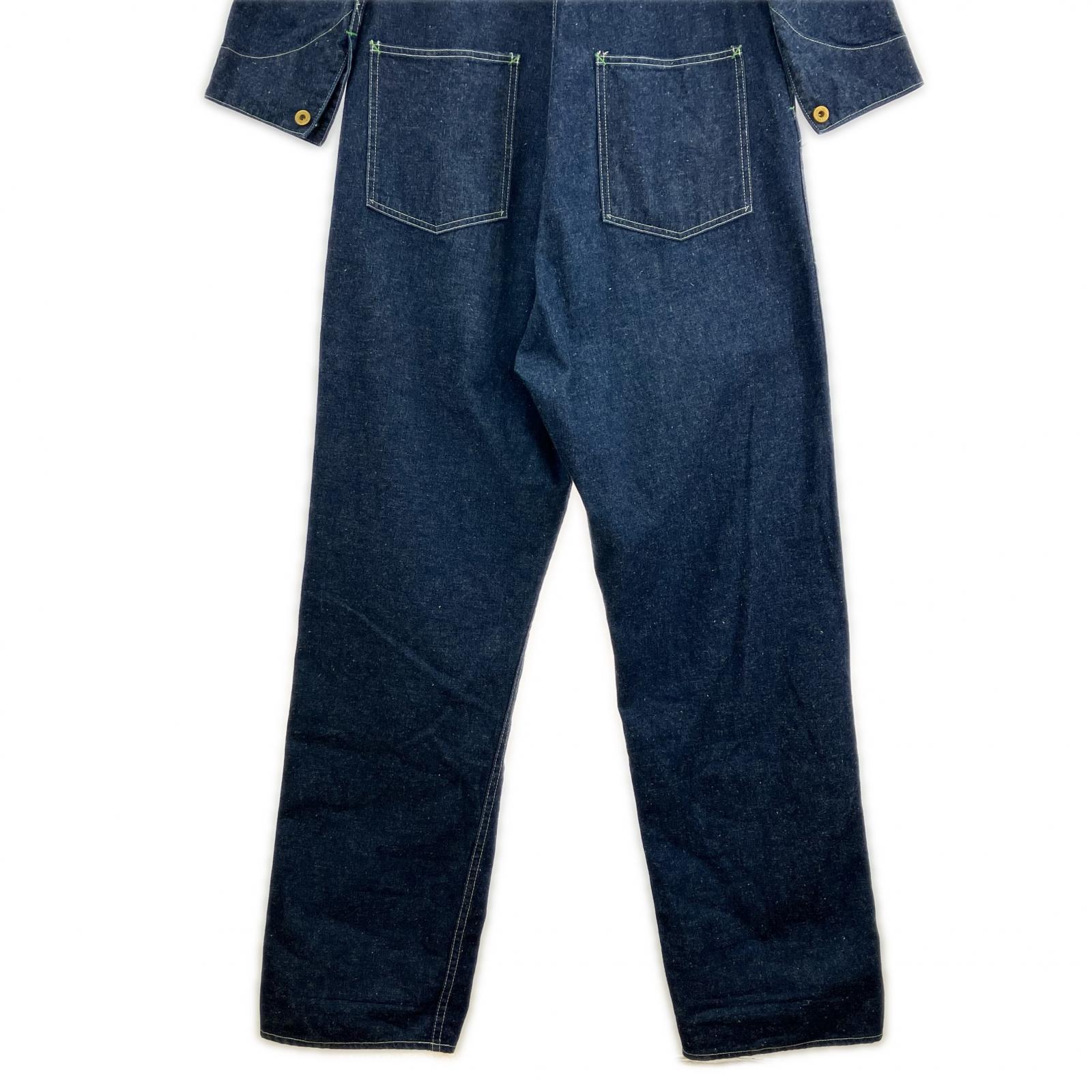 オーバーオール TCB JEANS Balck Cat Crew Suit (28) ブルー