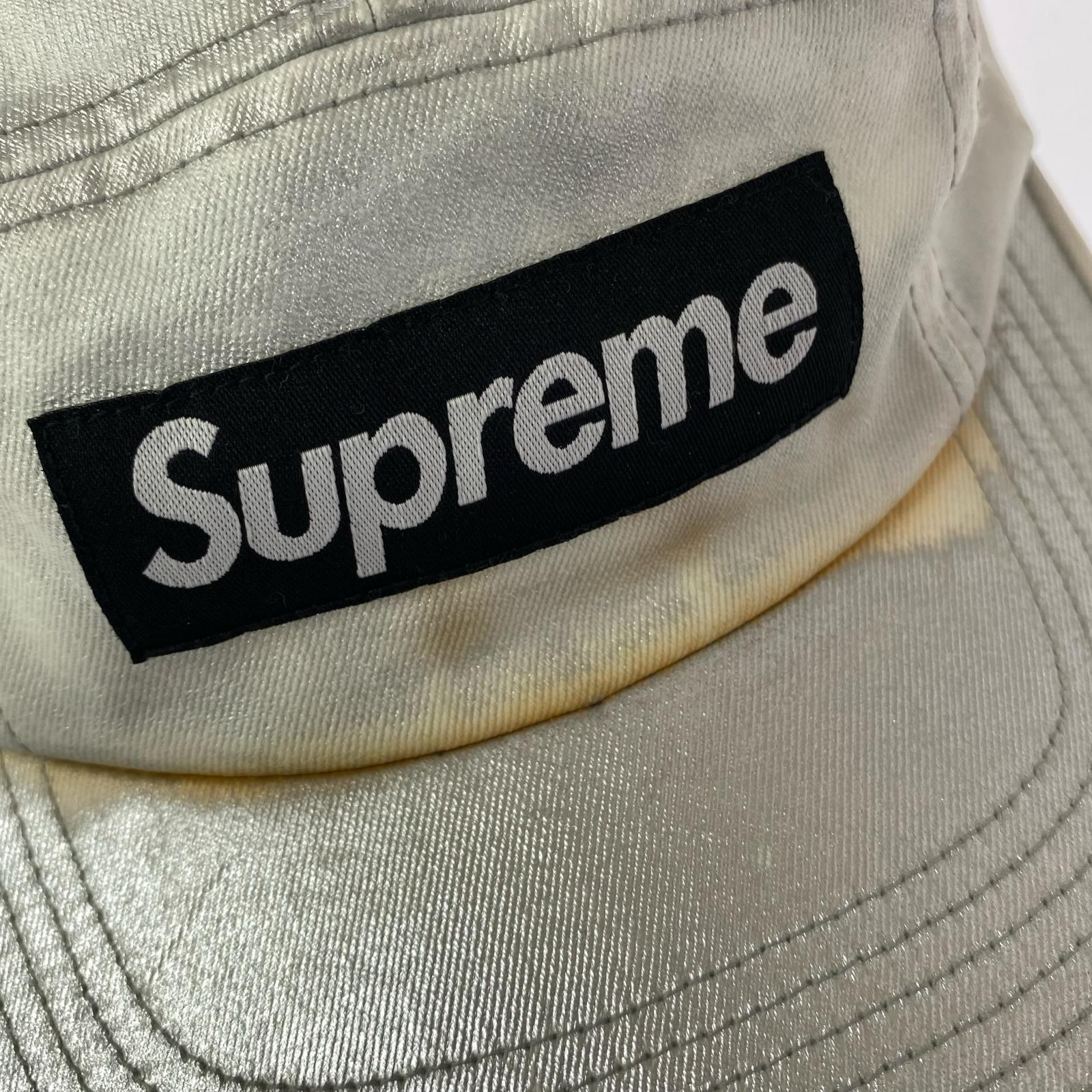 キャップ Supreme キャップ シルバー