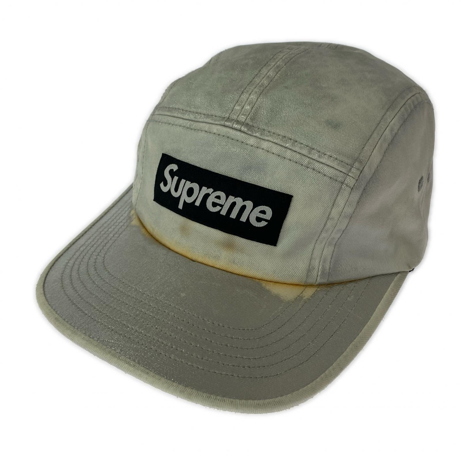 キャップ Supreme キャップ シルバー