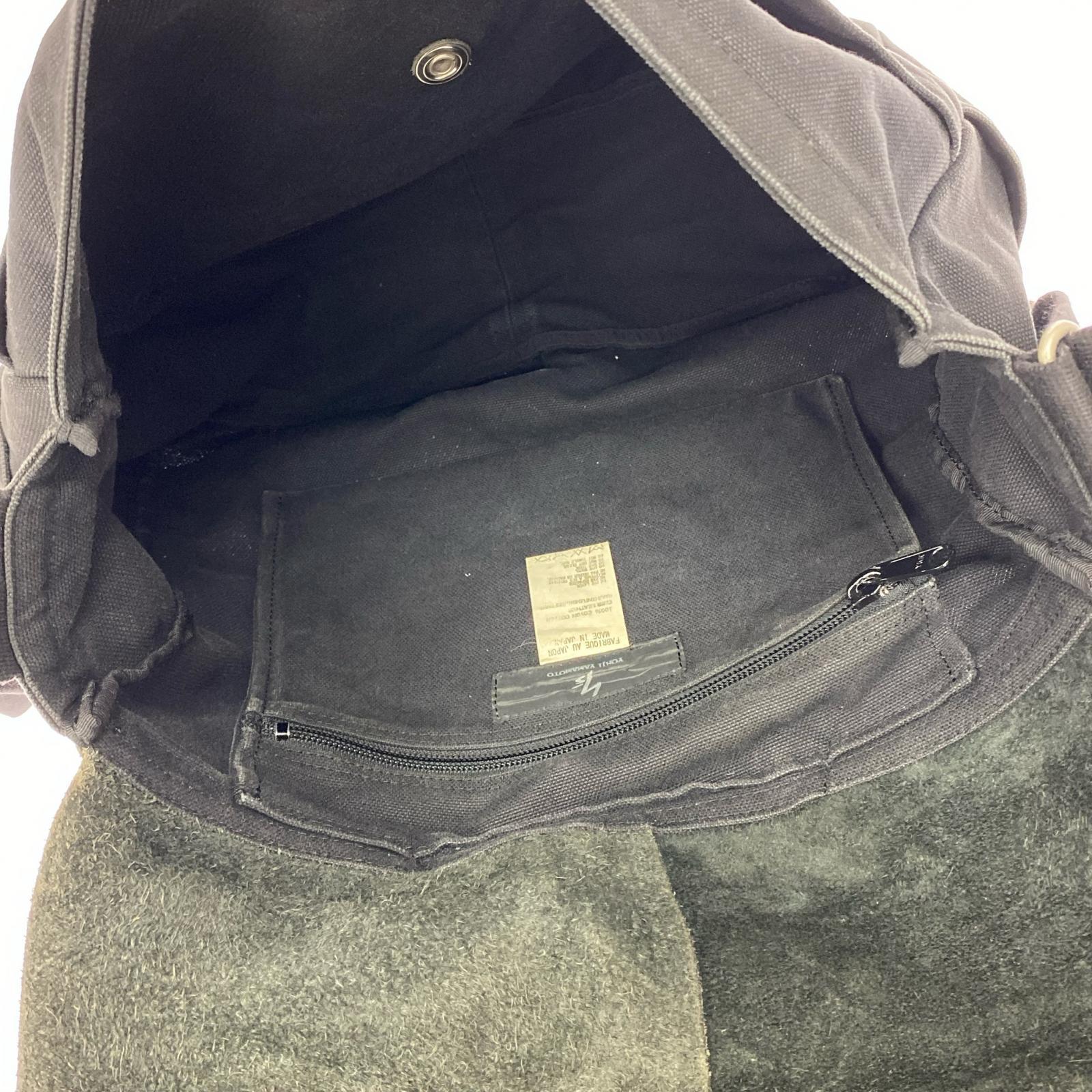 ショルダーバッグ レザー/キャンバス ショルダーバッグ BLK ブラック