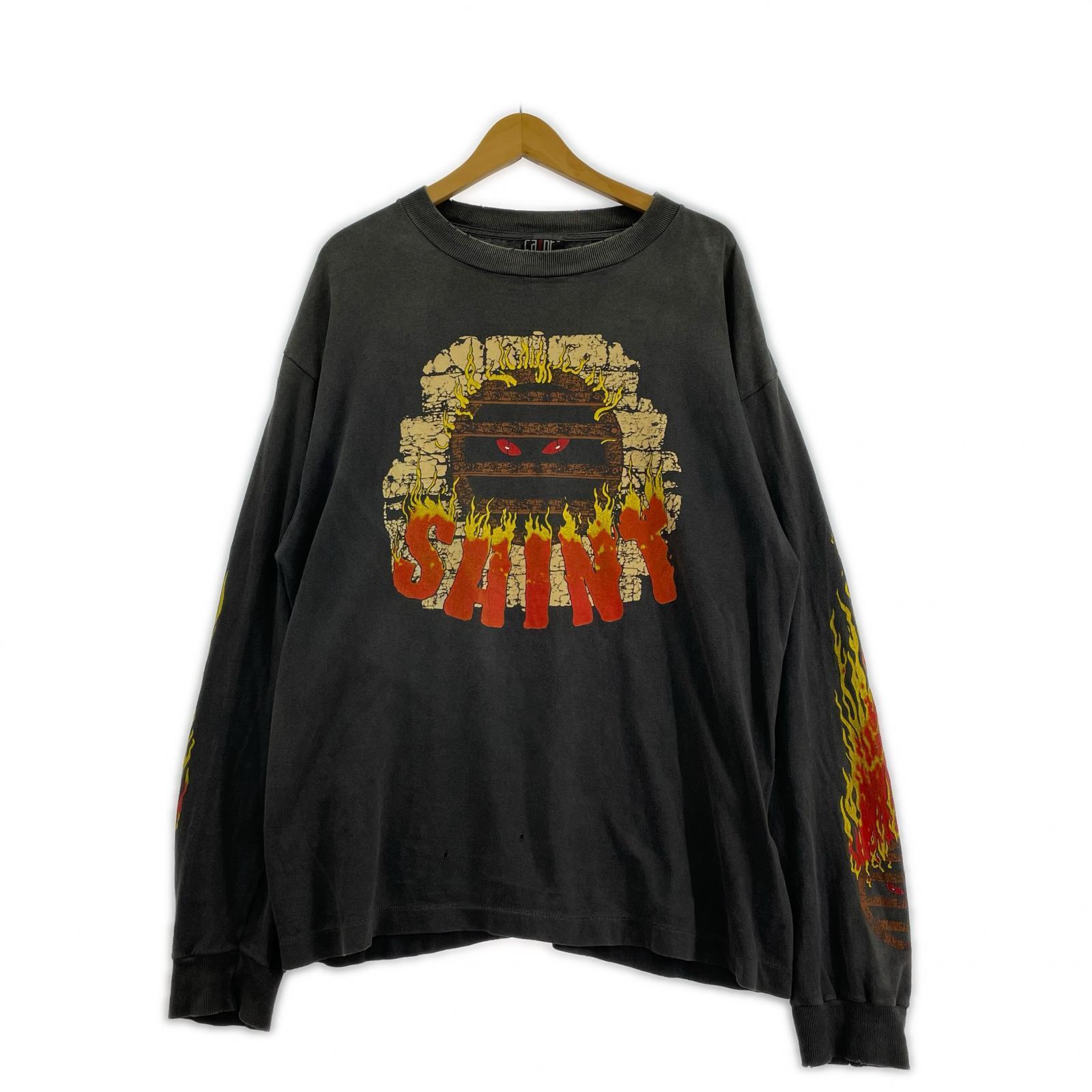 長袖Ｔシャツ 24AW LIVE IN HELL カットソー 黒 (M) M グレー
