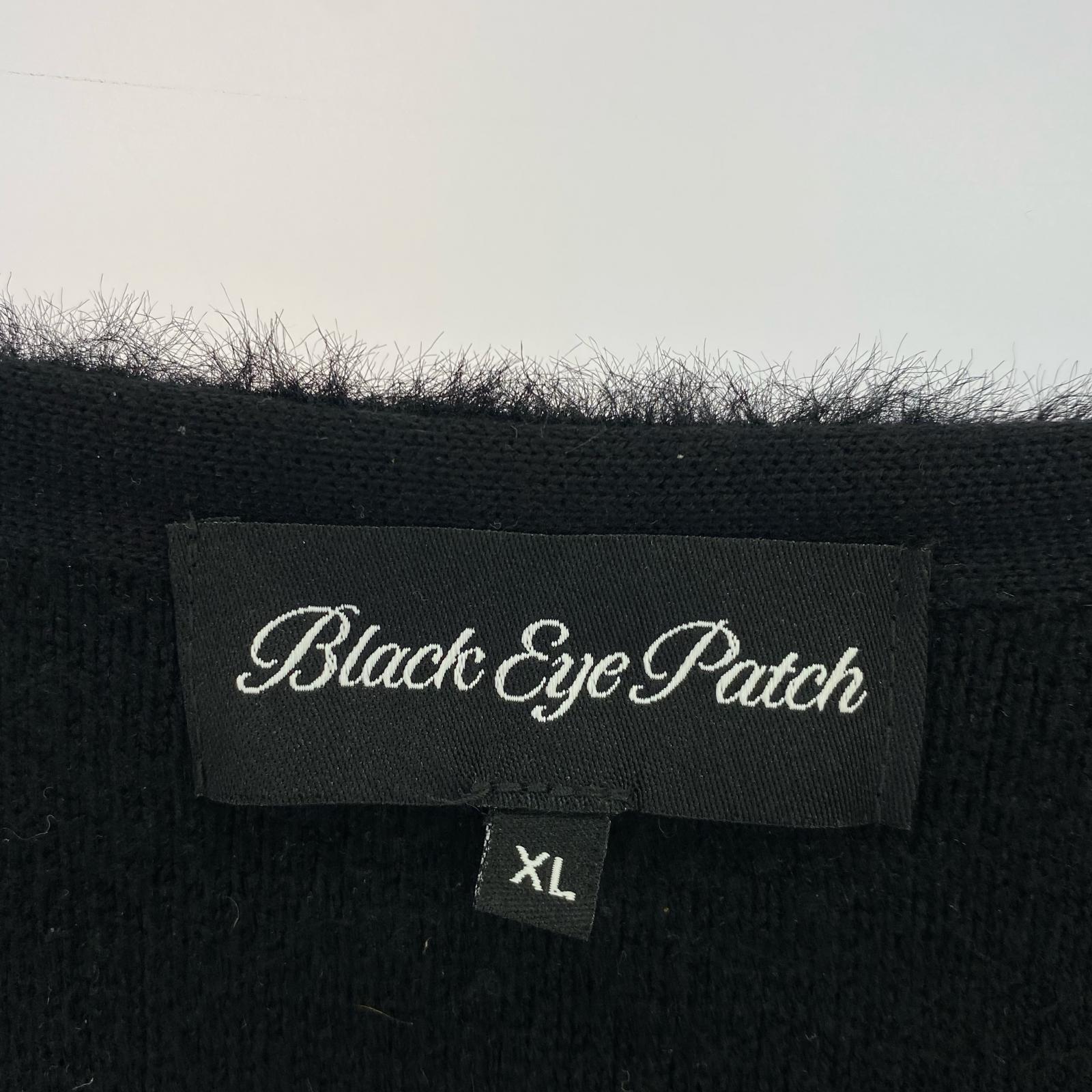 カーディガン OG LABEL SHAGGY CARDIGAN BLACK ブラック