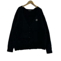 カーディガン OG LABEL SHAGGY CARDIGAN BLACK ブラック