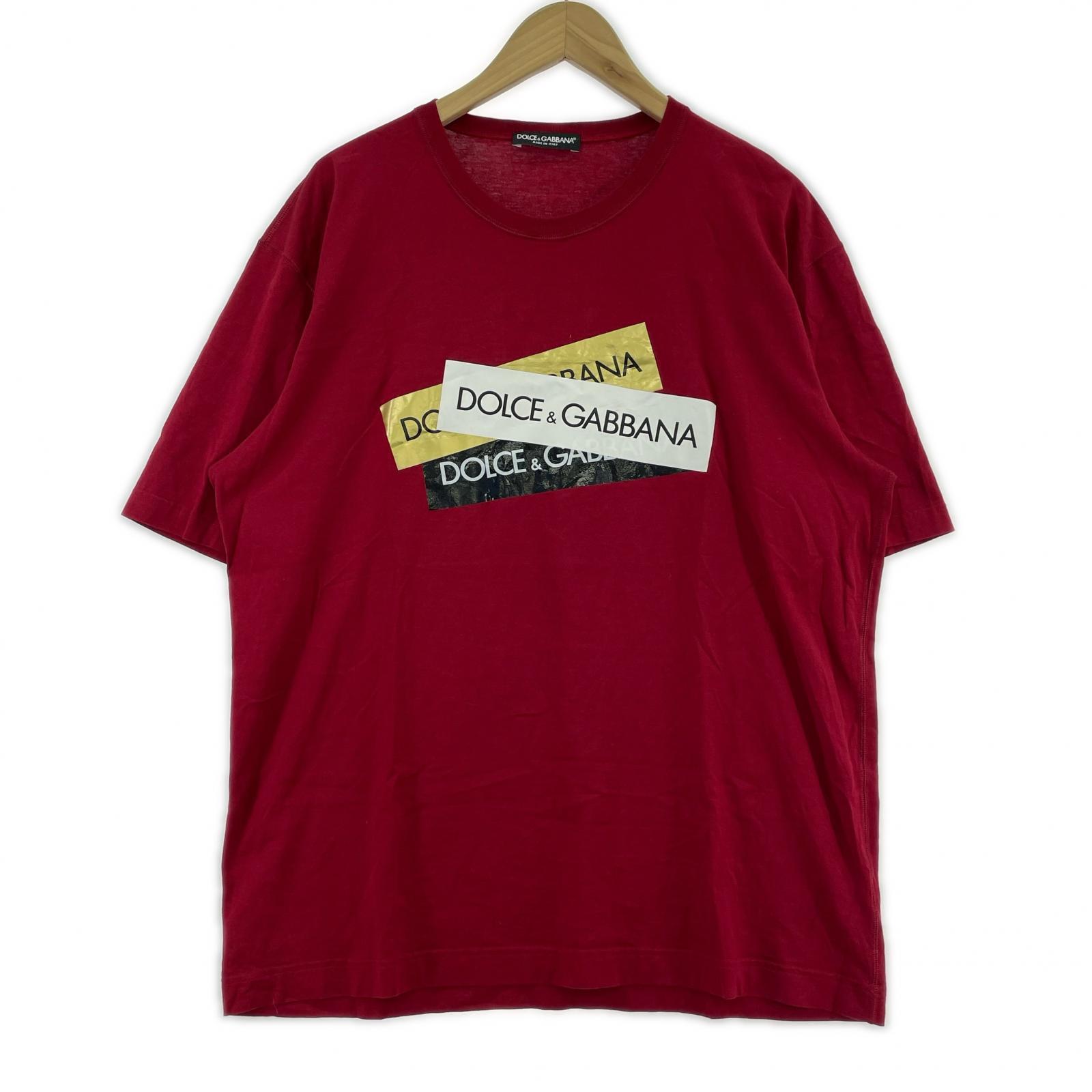 半袖Ｔシャツ ロゴテープT 赤 (52)
