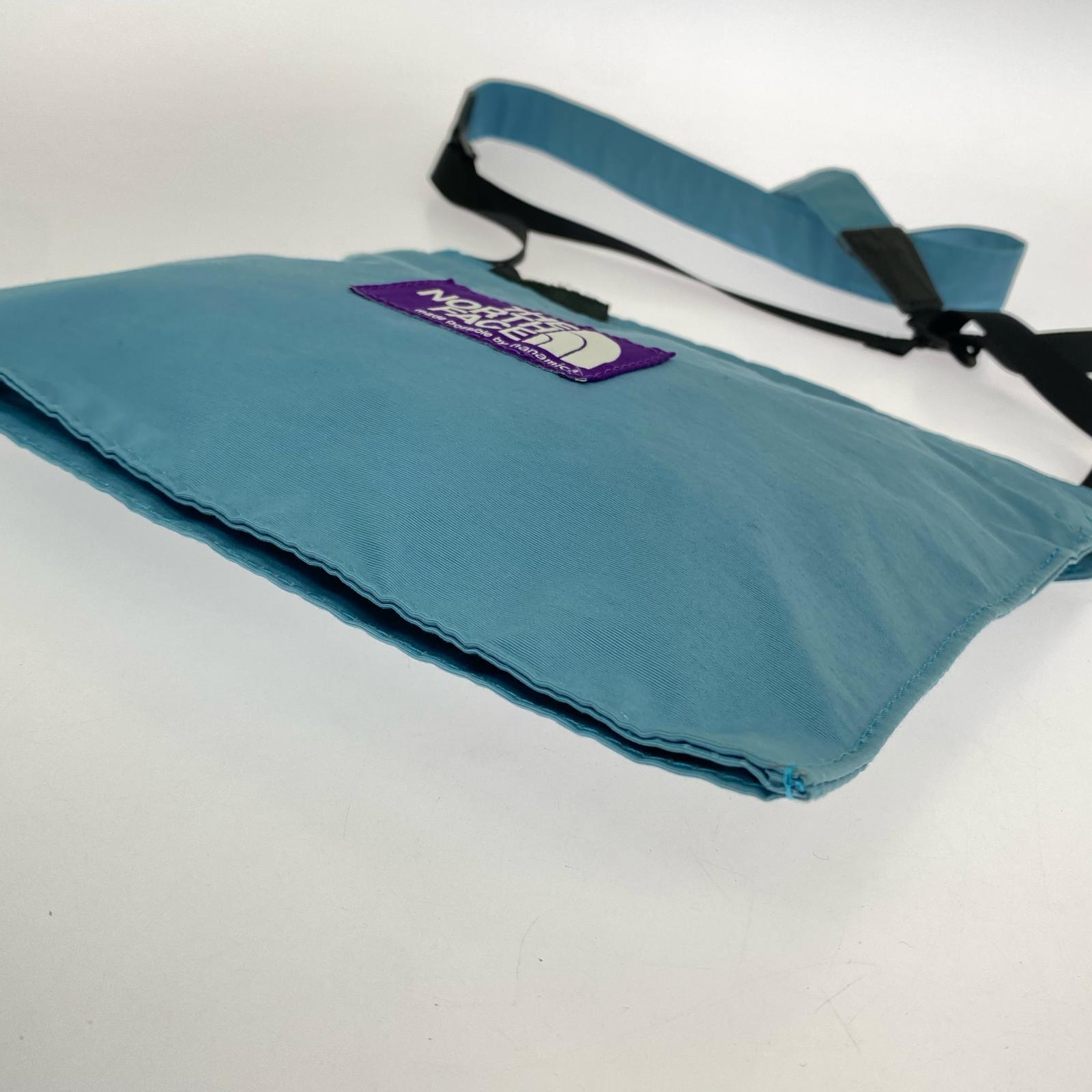 ショルダーバッグ THE NORTH FACE PURPLE LABEL ×nanamica フィールドショルダースモールバッグ 水色 ブルー