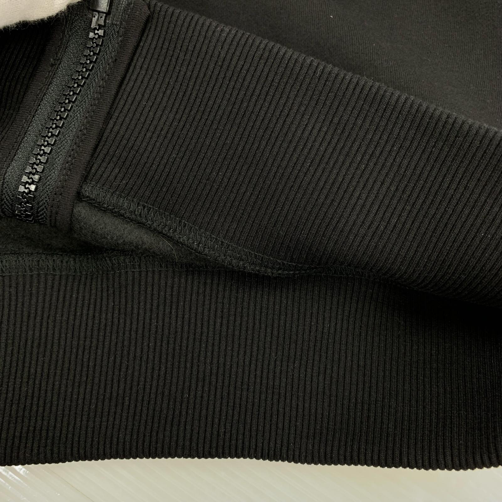 ブルゾン LOGO ZIP THRU SWEAT/BLK S ブラック