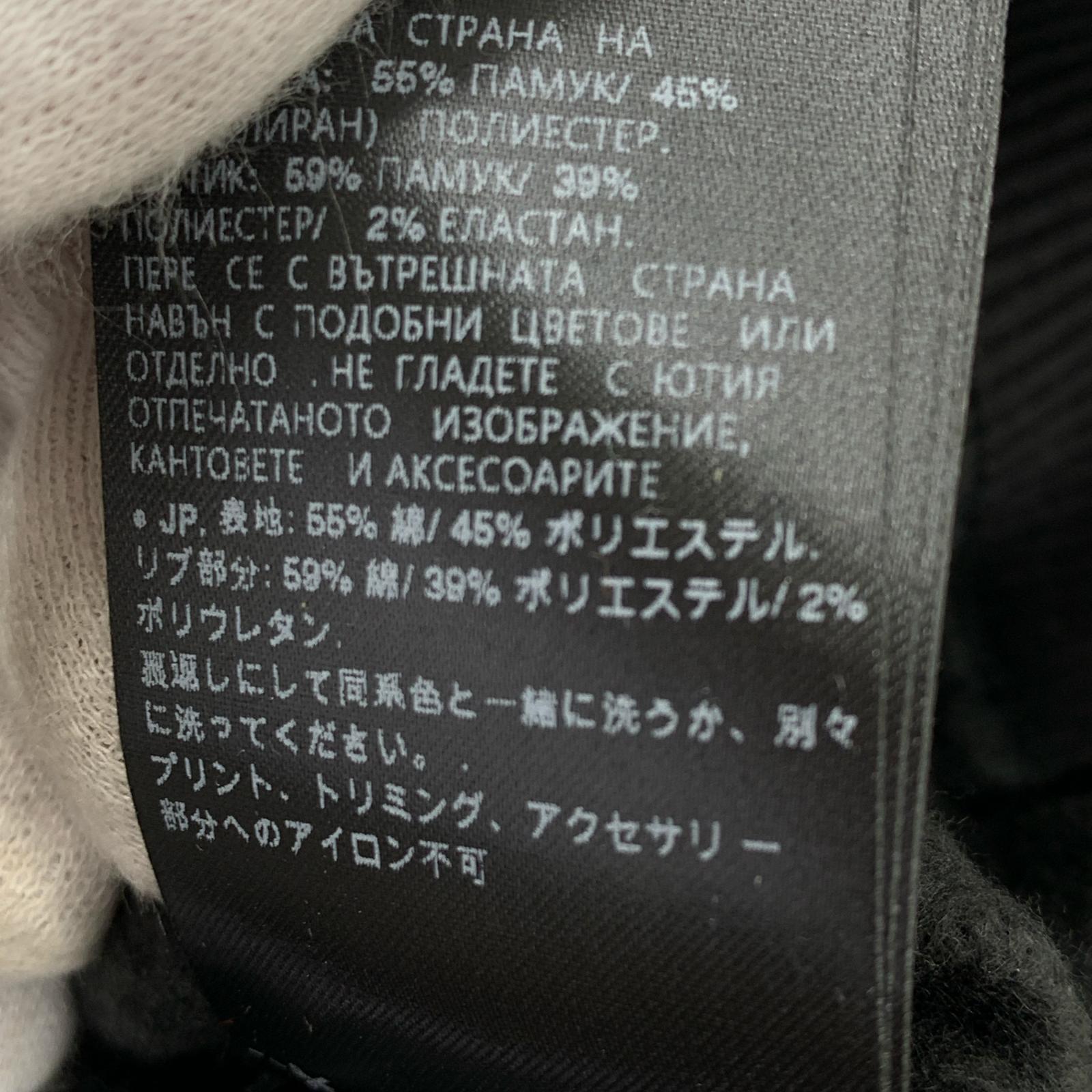 ブルゾン LOGO ZIP THRU SWEAT/BLK S ブラック