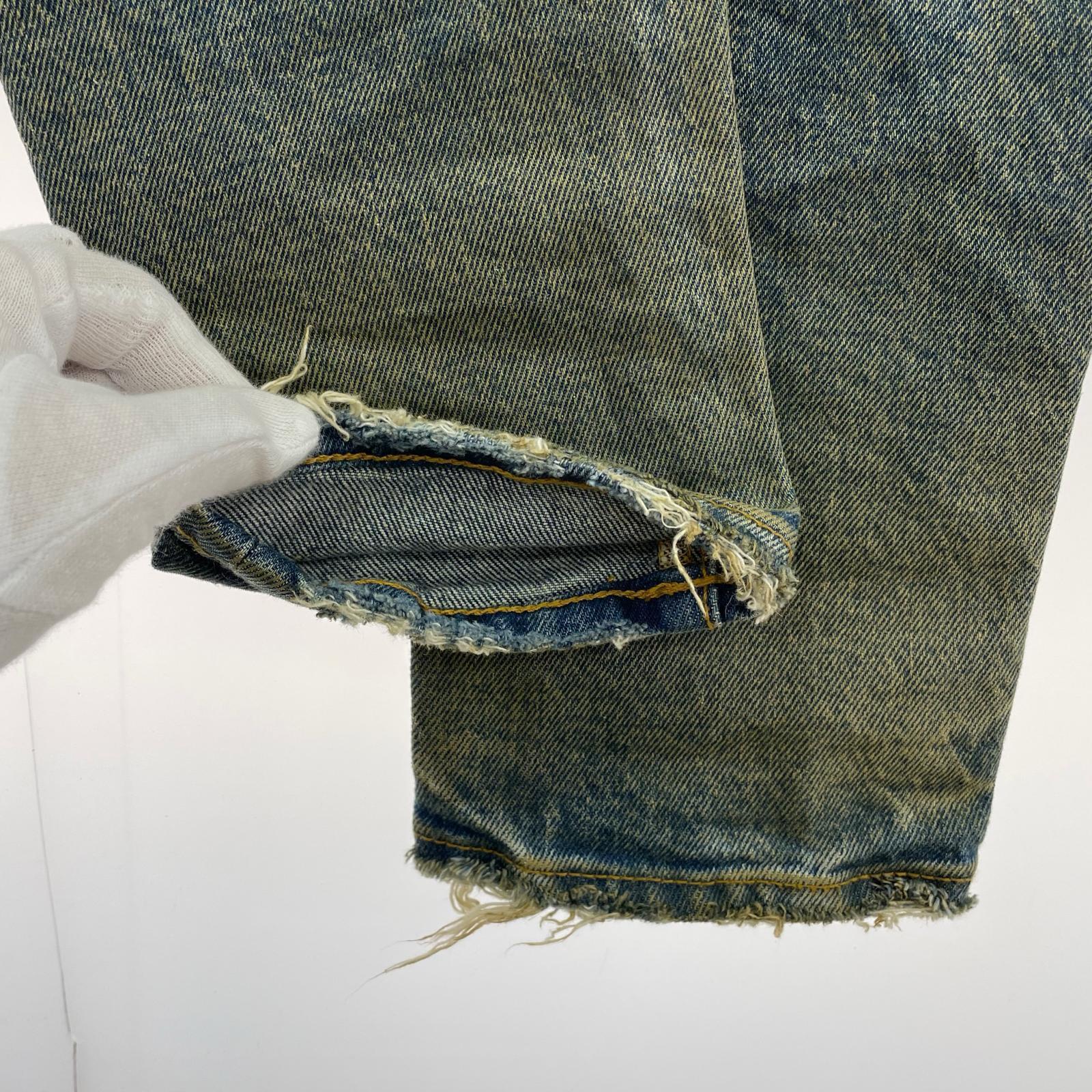 デニムパンツ LOW RISE SKINNY JEAN P001 28 ブルー