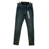 デニムパンツ LOW RISE SKINNY JEAN P001 28 ブルー