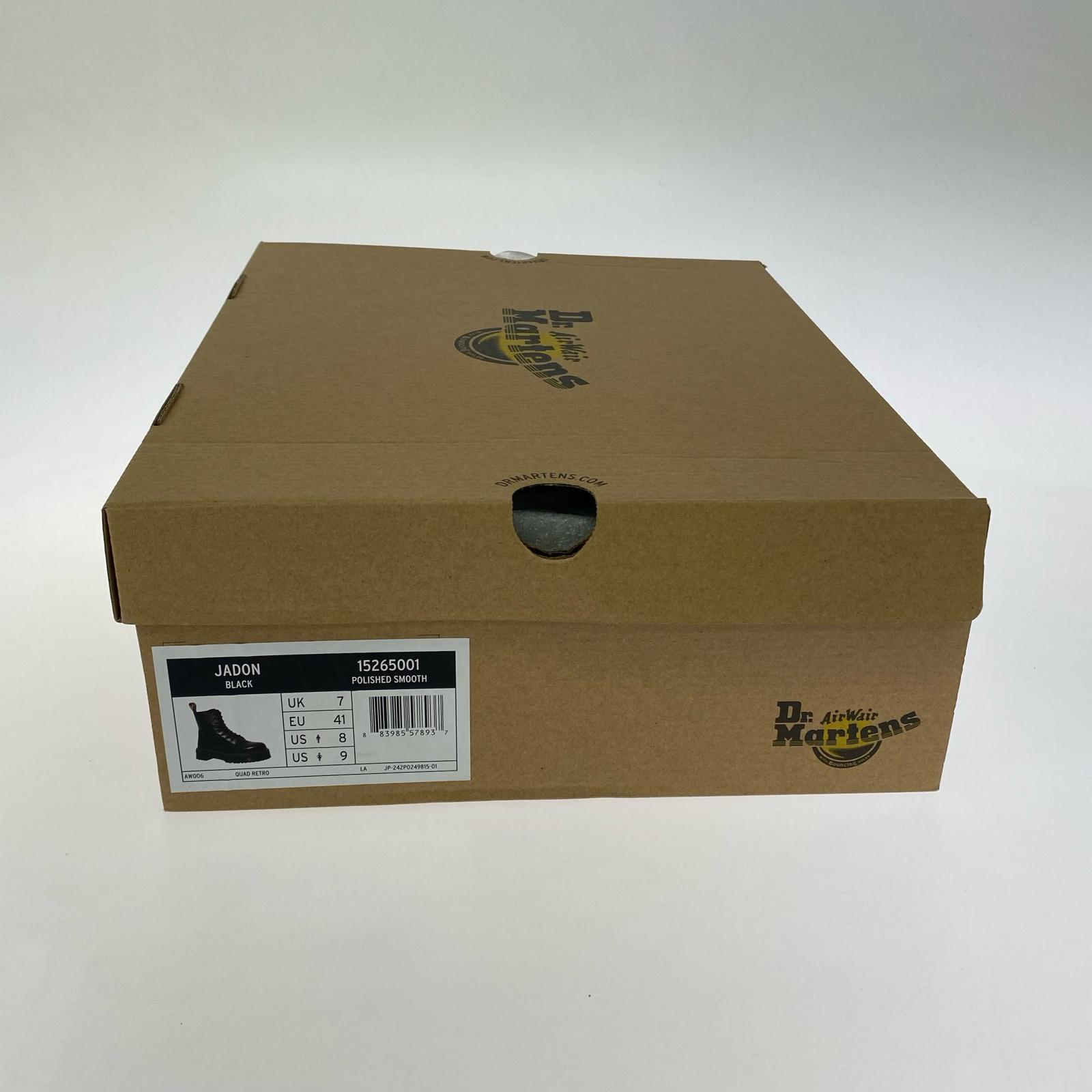 ブーツ jadon 8ホール サイドジップ 25.5cm (US7 1/2 UK7 EU41) ブラック
