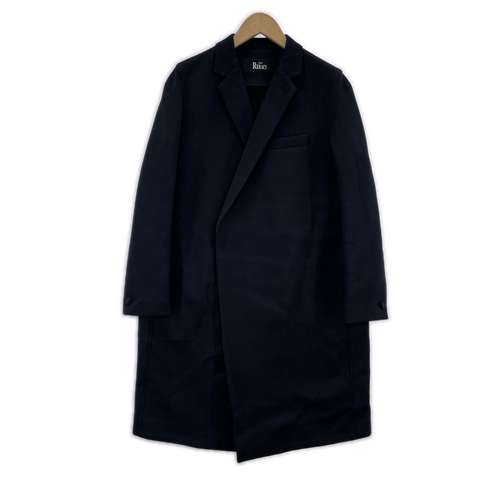 その他アウター 17ss ロングチェスターコート ブラック