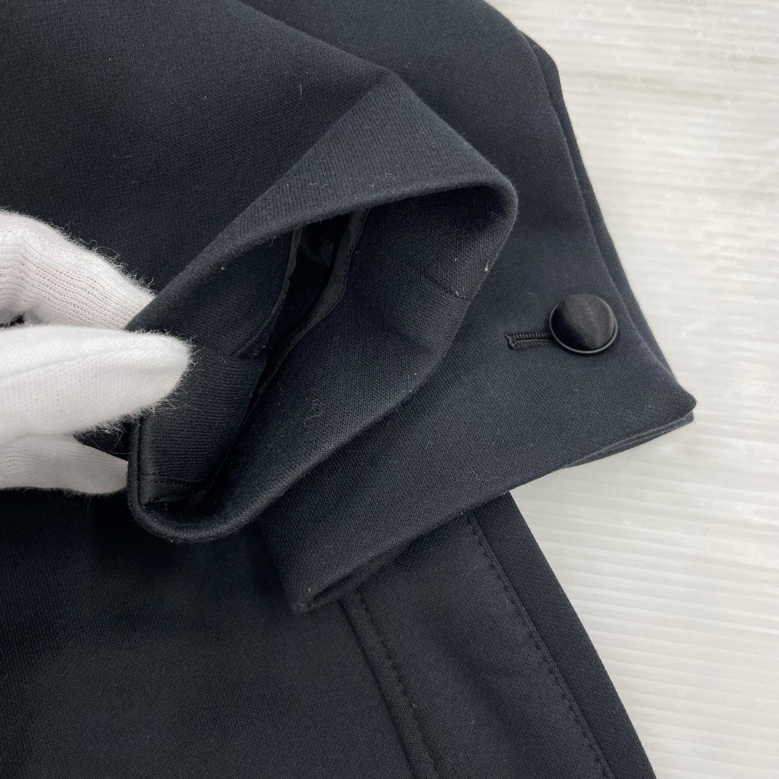 その他アウター 17ss ロングチェスターコート ブラック