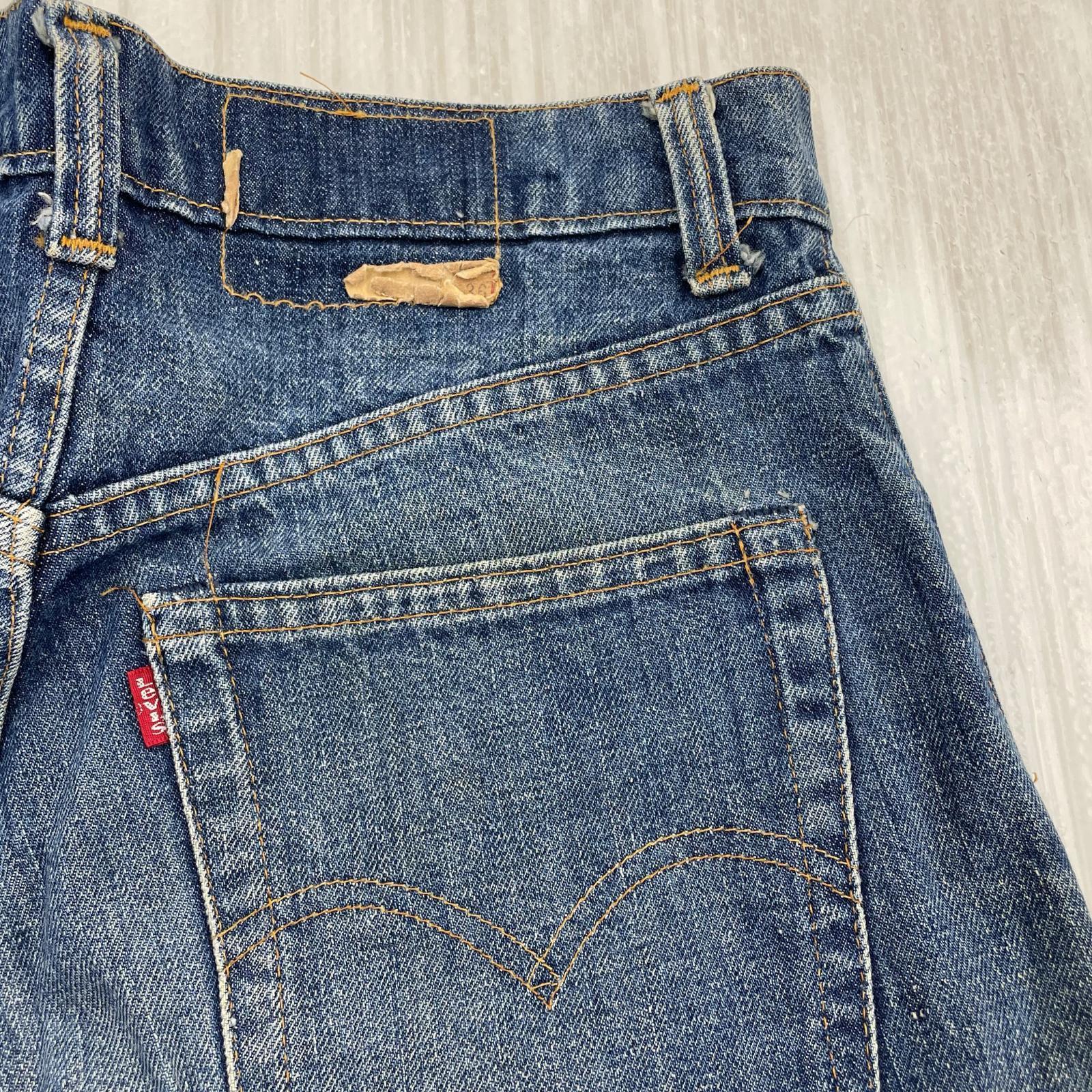 デニムパンツ 79年製 66後期 42TALON W30 L36 ブルー