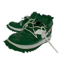 スニーカー OFF-WHITE AIR FORCE1 MID SP LTHR /緑/26.5 26.5cm (US8 1/2 UK8 EU43) グリーン