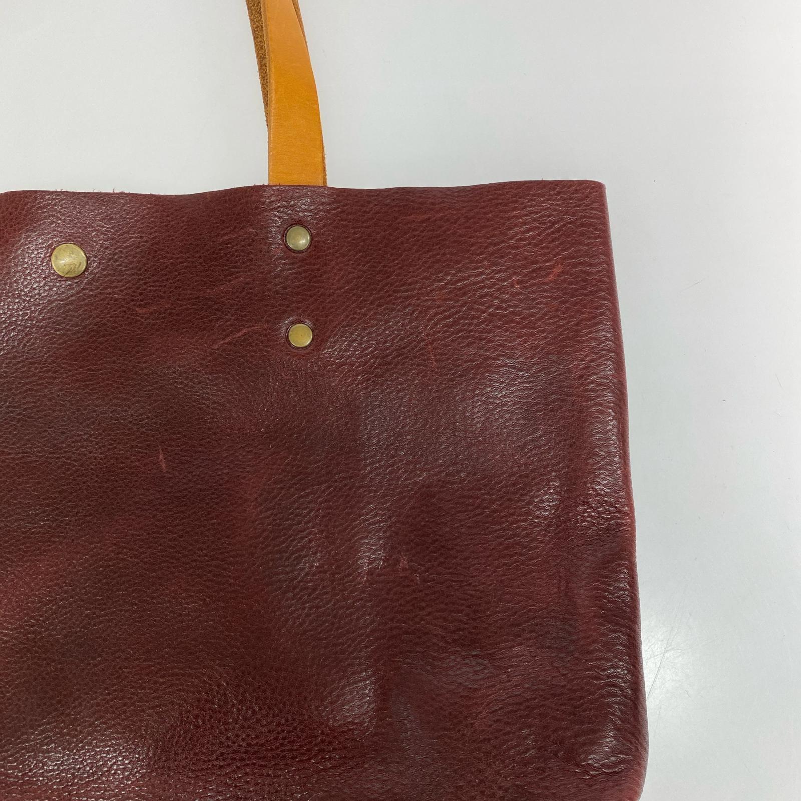 トートバッグ caldoa レザートートバッグ ワインレッド