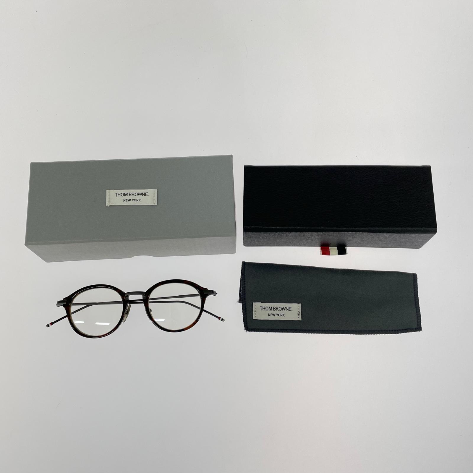 その他アクセサリー THOM BROWNE 伊達メガネ TB-011D-46 ブラウン