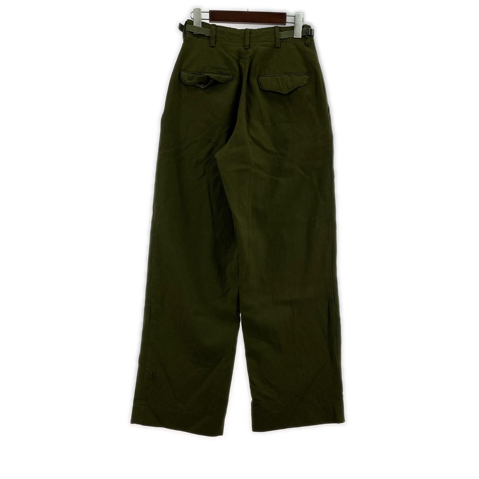 パンツ 50s/TROUSERS FIELD WOOL/W26 グリーン