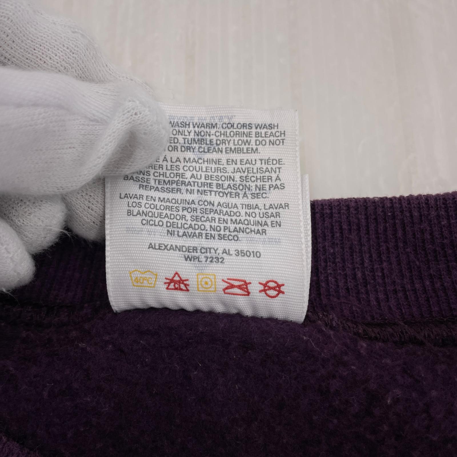 スウェット 90s/USA製/BLANKスウェット/BUR (XL) パープル