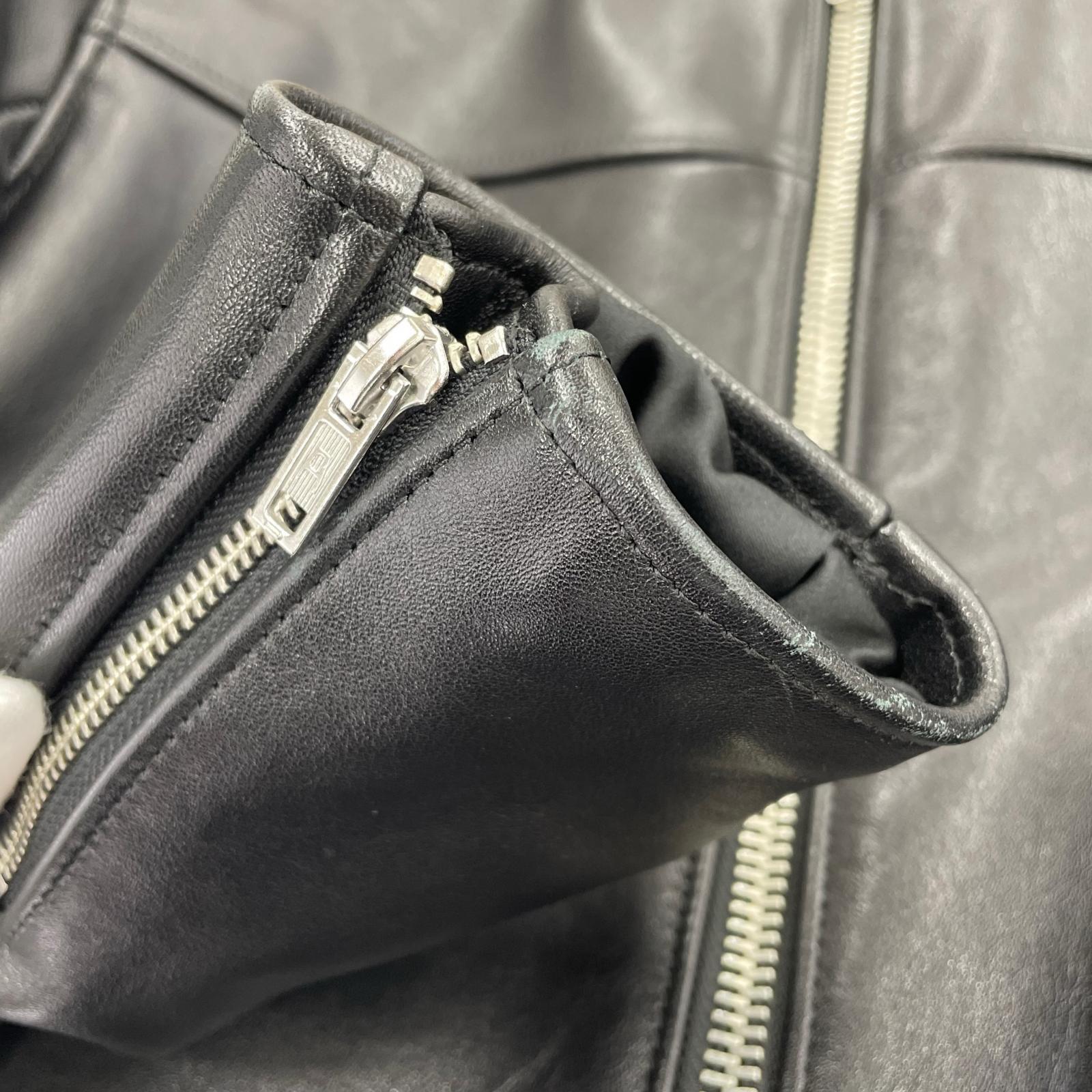 ライダースジャケット TIGHT FIT MANDARIN MADE IN JAPAN 40 40 ブラック