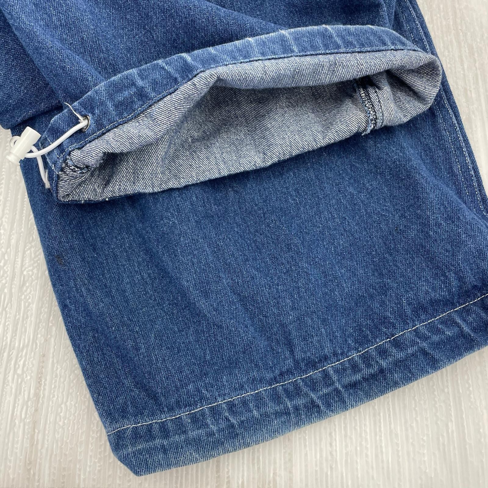 デニムパンツ GALFY チャカパッチ 青 (XL)