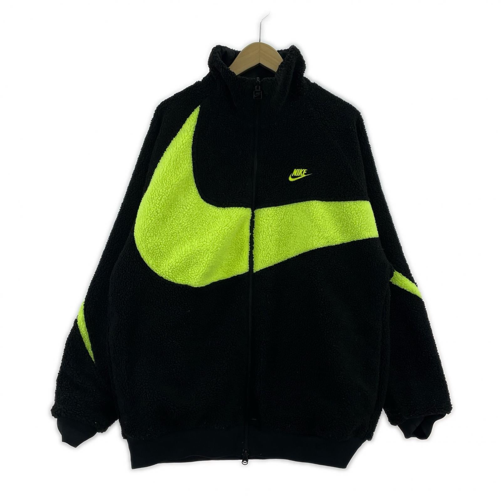 ジャケット BIG SWOOSH REVERSIBLE BOA FLEECE ブラック
