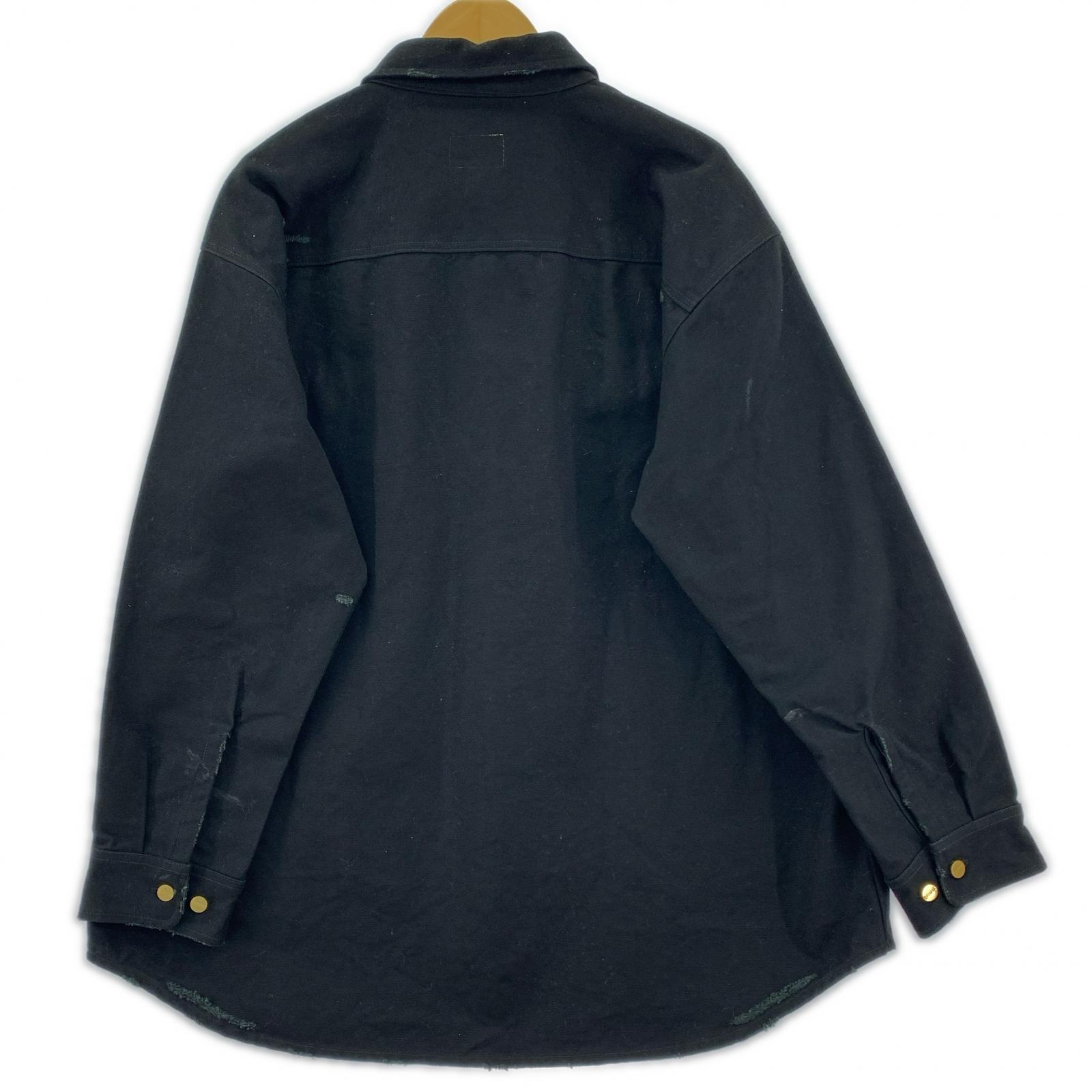 ジャケット KAMIYA 25SS BORO Duck Shirt S ブラック