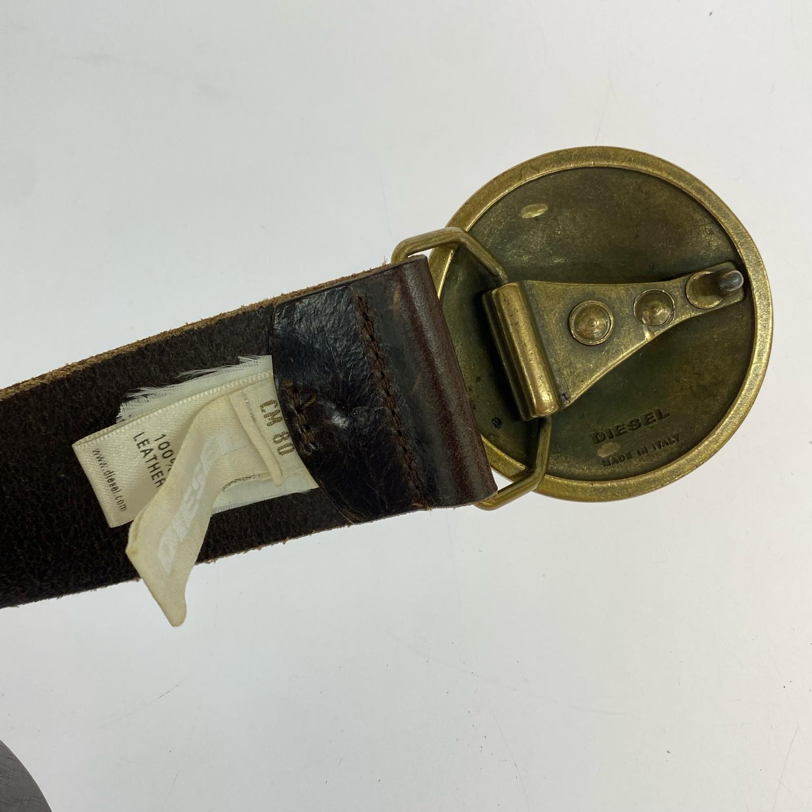 その他アクセサリー レザーベルト イタリア製 ブラウン