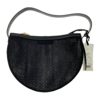 ハンドバッグ RITA BAG レザー×メッシュ セミショルダー ブラック