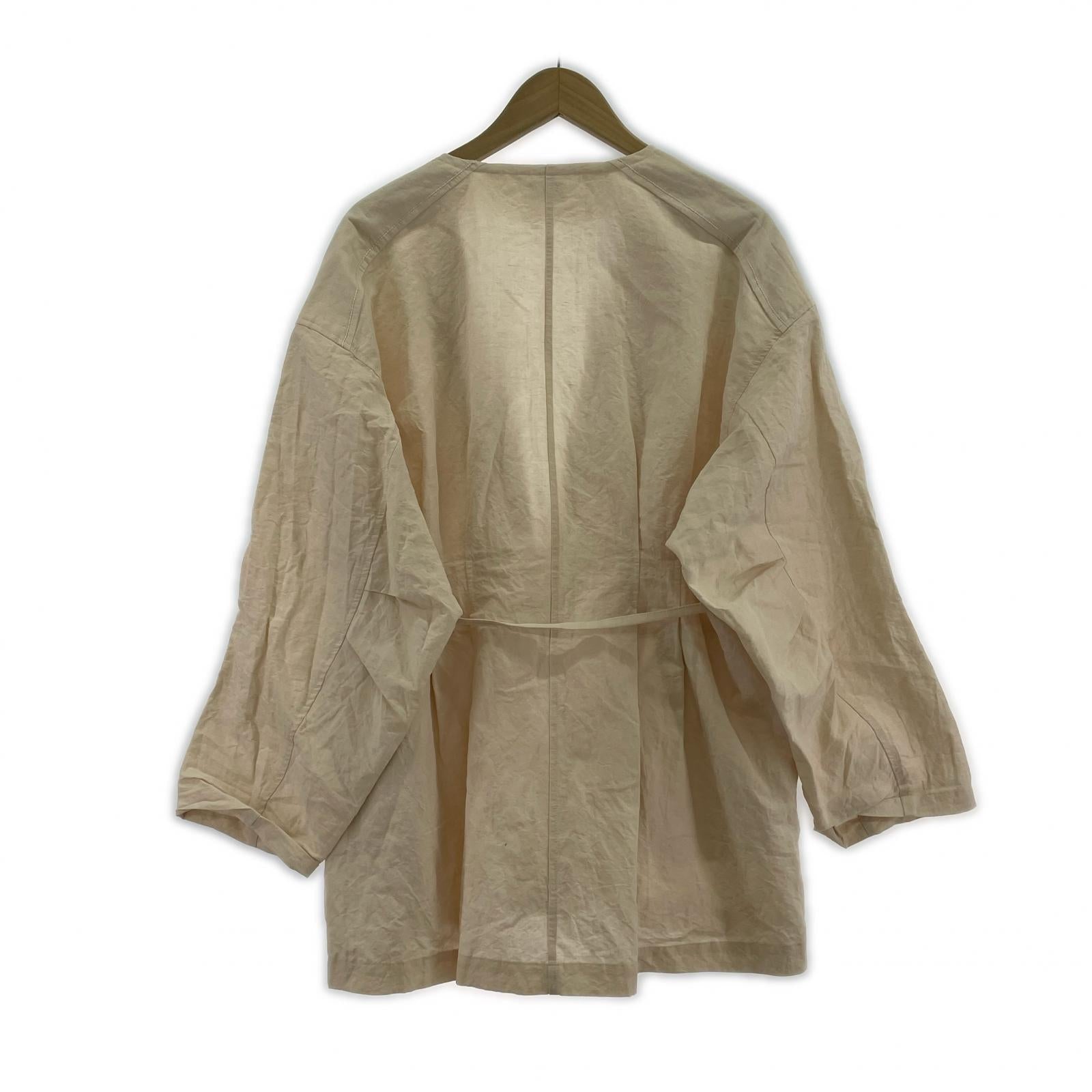 ジャケット コットンリネン light jacket haizakura ベージュ