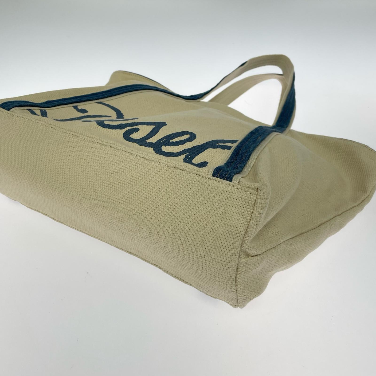 トートバッグ DIESEL キャンバス ベージュ