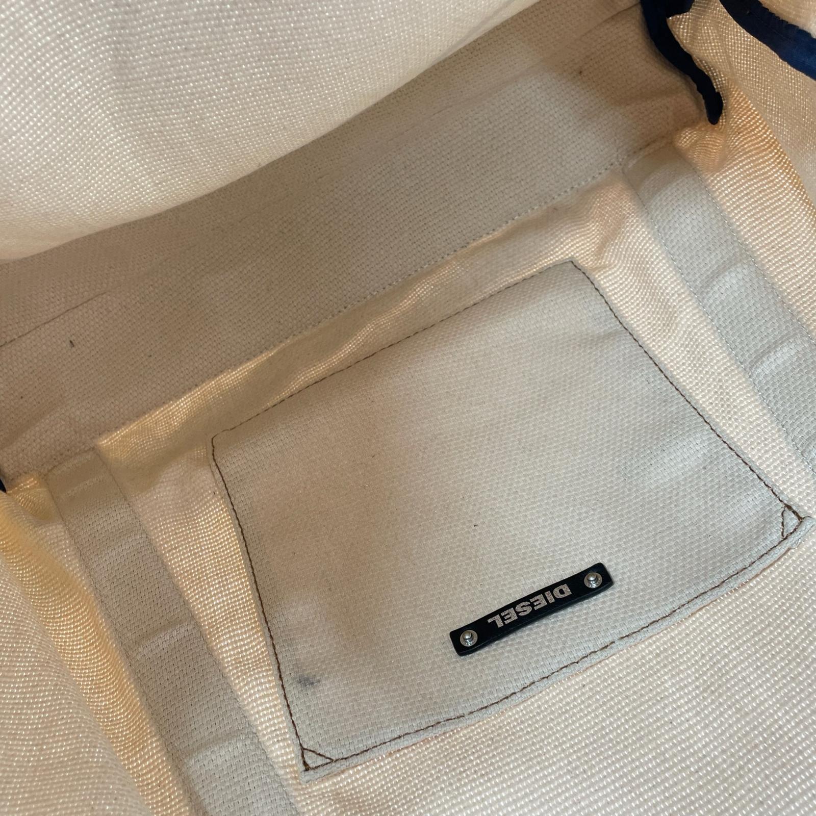 トートバッグ DIESEL キャンバス ベージュ