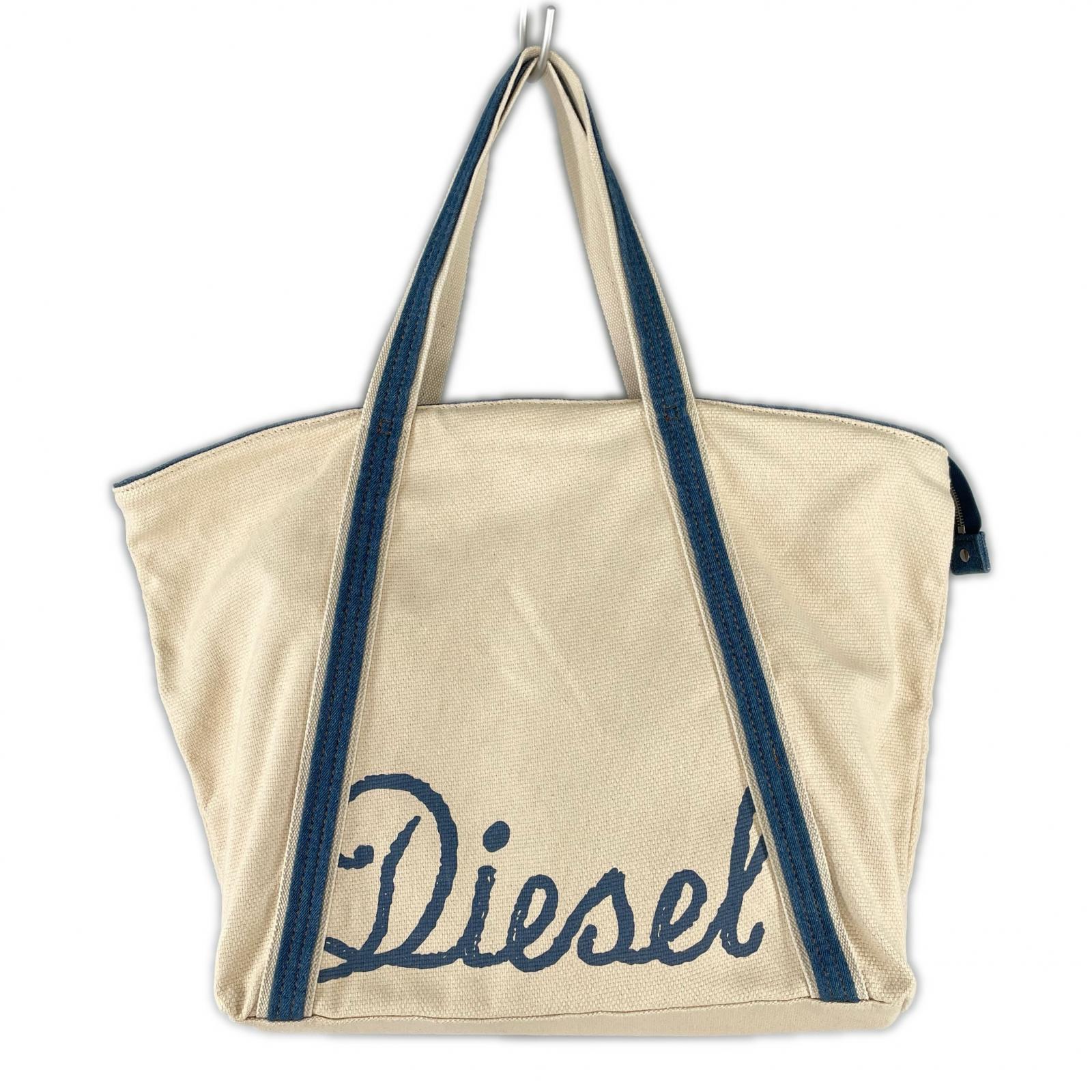 トートバッグ DIESEL キャンバス ベージュ