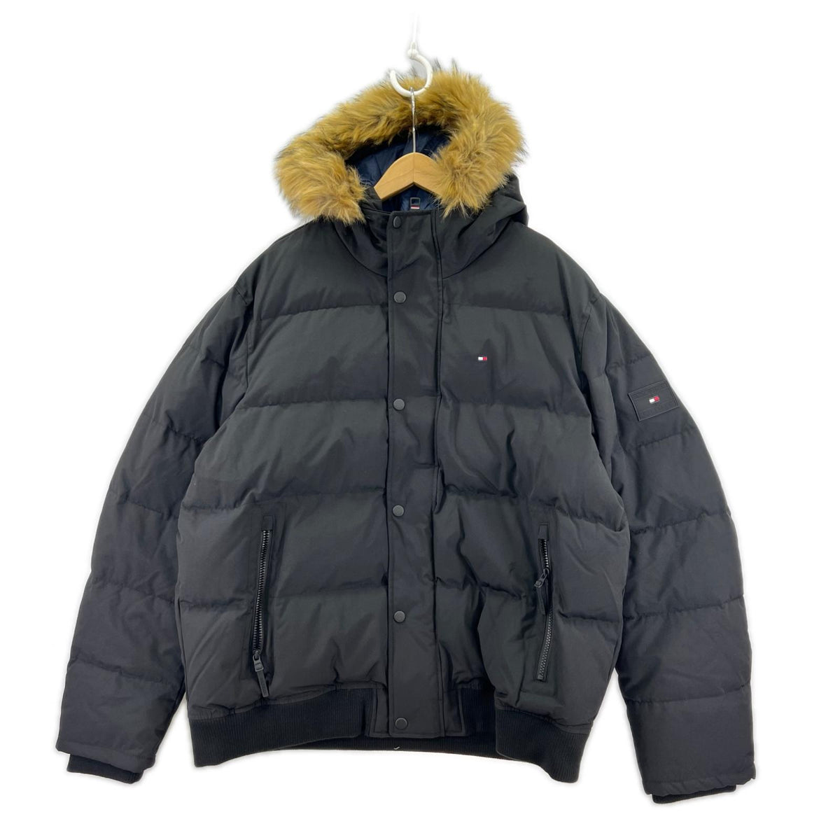 ジャケット 中綿ﾌｧｰｼﾞｬｹｯﾄ ﾌﾞﾗｯｸ XXL ブラック
